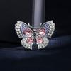SKEDS Französische Schwere Handwerkskunst Schmetterlingsbrosche Damen Luxus Strass-Insekten-Anstecker Persönlichkeit Eleganter Schmuck Klassischer Schmuck