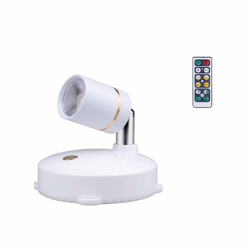 

Remote Control Wireless Spotlights Rotatable USB Recharged Cabinet Spotlights Adjustable angle Dimmable LED Spot Lights Hallway