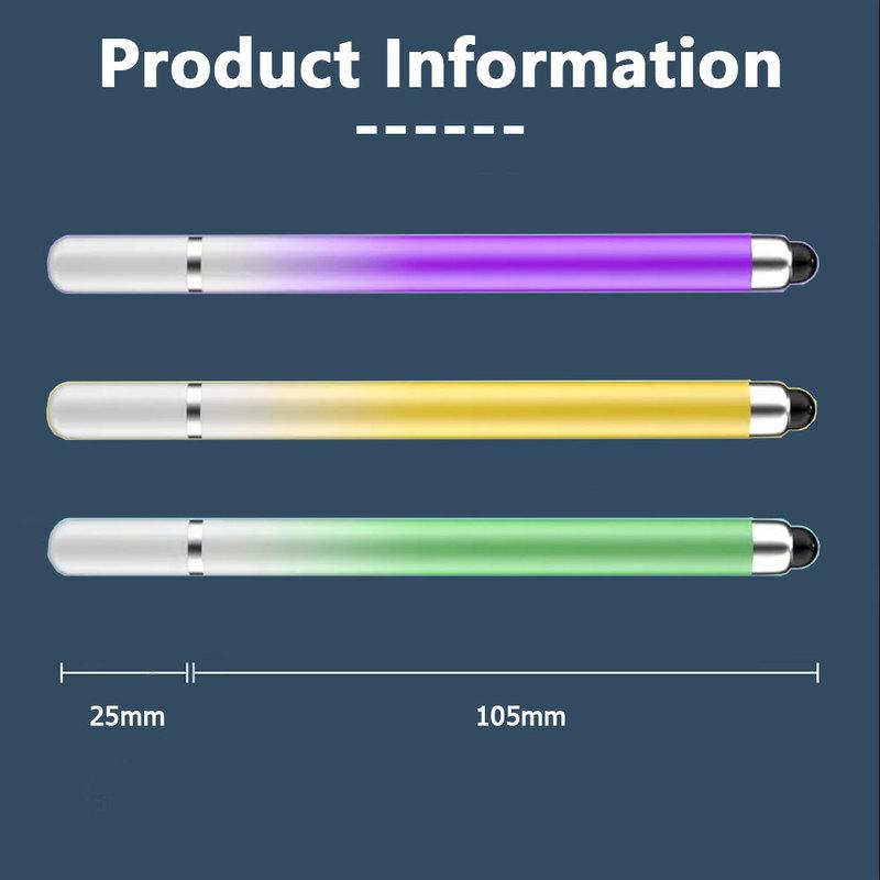10Pcs Colorful Stylus Tablet Pen Universal 2-In-1 Drawing Screen Pencil for Samsung Huawei Phone IPad for IPhone Apple Touch Pen