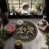 Warrior Art pattern round rug,Carpet Rug for Living Room Bedroom Playroom ,Non-slip Floor Mat,Holiday Gifts and Birthday Gifts.