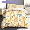 giraffe Pattern Bedding Quilt Set Quilt Cover Pillowcase Home Decoration Birthday Gift (1 * duvet cover + 2 * pillowcase, without core)