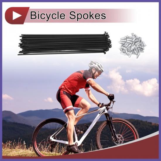 36 set 12G Cykelekrar 210 mm Cykelhjulseker 45 Stål Svart