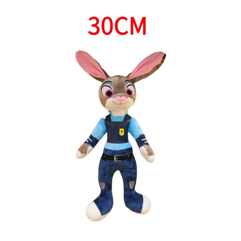 30Cm-40Cm Kawaii Zootopia Nick Wilde Judy Hopps Plush Doll Plaything Anime Latest Sofa Room Decoration Children'S Birthday Present