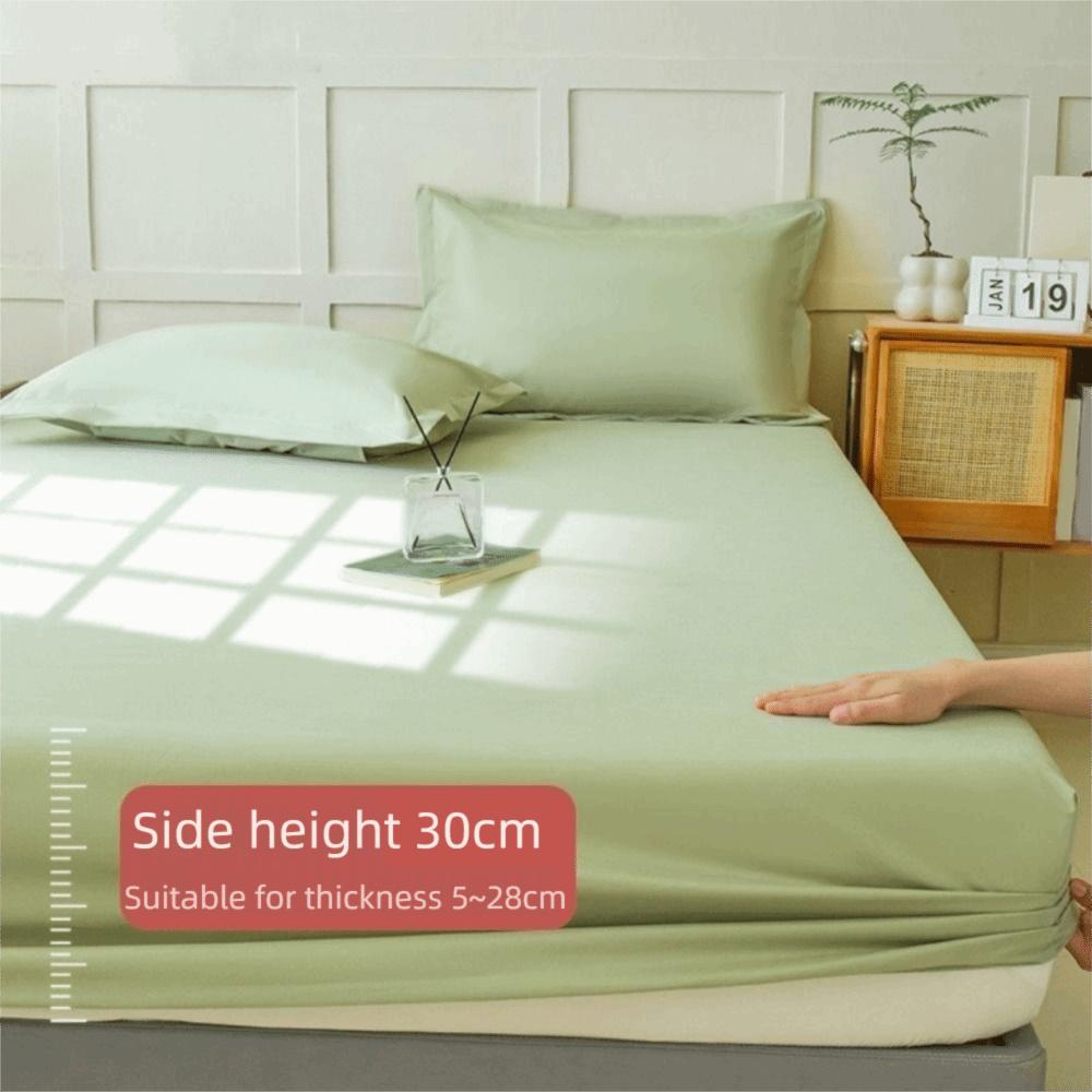 Non-slip Solid Color Mattress Cover Skin-friendly Urinary Barrier Bed Sheet Bed Cover  Elderly