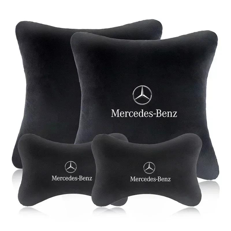 For Mercedes Benz AMG GLE GLS CLS GLC CLA GLA GLK ML C197 R231 W167 Car Seat Pillow Neck Headrest Protect Seat Belt Shoulder