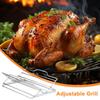 Truthahn-Bratgestell, Universelles Rippen-Bratgestell, V-förmiges Grillgestell, Faltbarer Hähnchenschenkelhalter