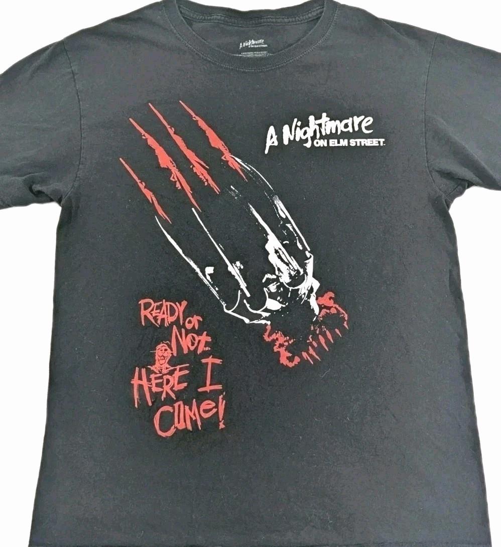 A Nightmare On Elm Street “Ready Or Not… Here I Come” T-Shirt Men s Sz Small Unisex T-Shirt XL