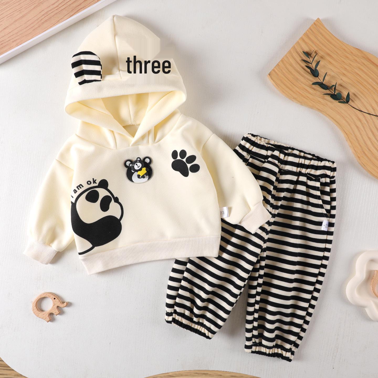 

Infant Striped Sweatshirt & Sweatpants - Spring & Autumn 2025 Collection for Baby Boys & Girls 110 cm