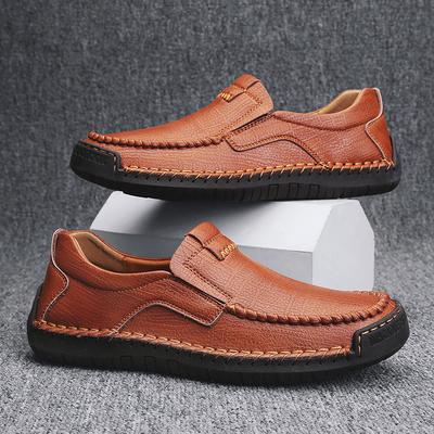 Nuove Scarpe da Uomo in Pelle Fatte a Mano Scarpe Casual Comode Mocassini da Uomo Slip on Scarpe in Pelle Scarpe Basse da Uomo Scarpe da Passeggio per Esterno
