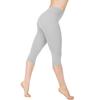 Womens Low Waist Yoga 34 Capri Pants Fitness Sports Gym Basic Leggings Shorts