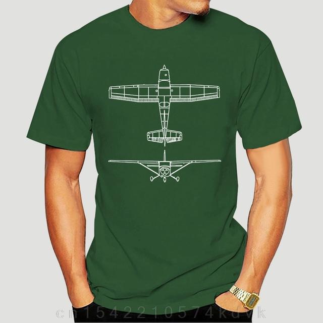 

Летняя модная футболка с короткими рукавами Cessna 172 Airplane Pilot T-shirt Спереди и сзади 2460X 4XL