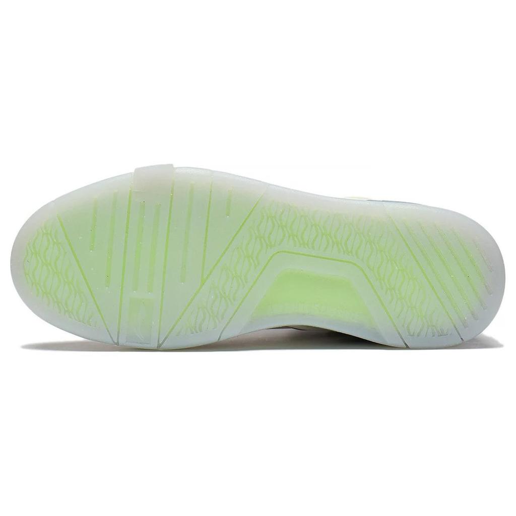 Li Ning Wave Mid Party Slip Resistant Abrasion Resistant Mid top Skateboard Shoes Women's White Black Blue AGCS284-1