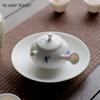 Chinese Ceramic Teapots Ball Hole Filter Handmade Orchid Flowers Porcelain Tea Pot Beauty Tea Infuser Kettle Household Teaware