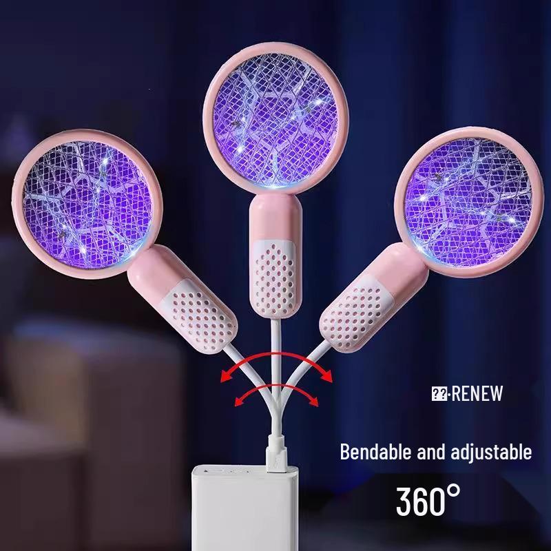 2025 Mini Electric Mosquito Swatter: Powerful Mosquito and Fly Killer Lamp