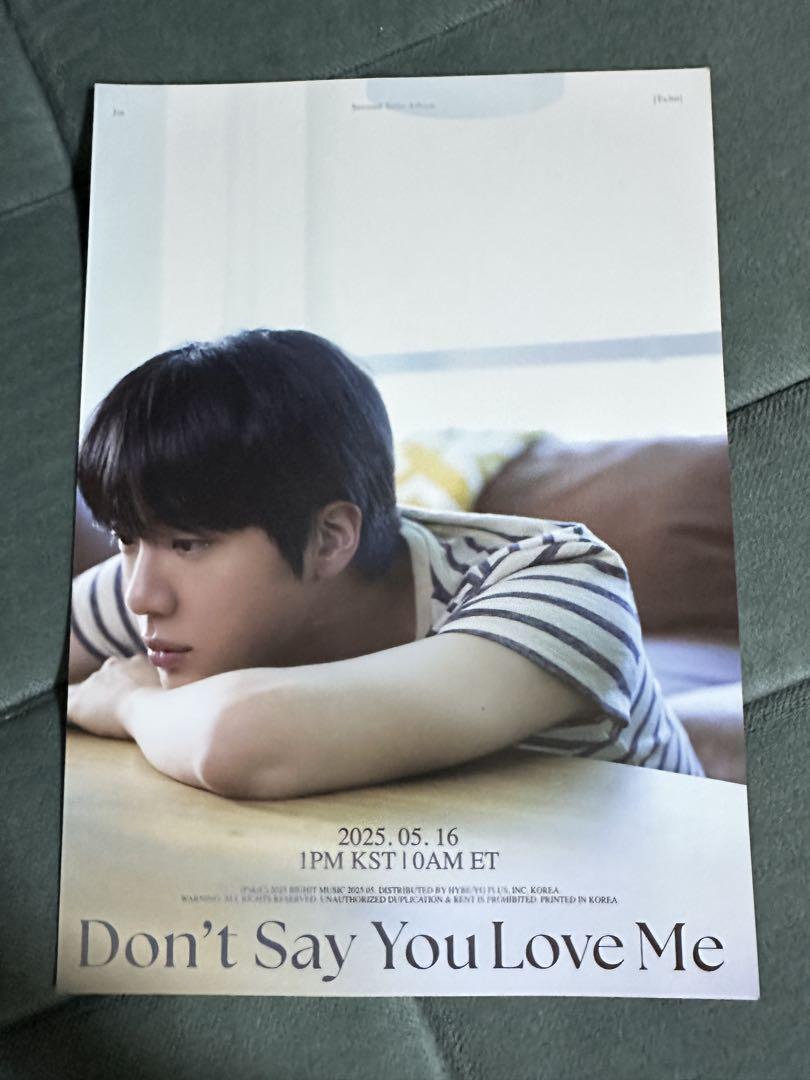 

[Б/У] BTS JIN Альбом ECHO MV Корея CGV Эксклюзивный Плакат формата А4 Двусторонний А