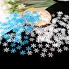 300Pcs 2CM Mini Snowflake Ornament Christmas Decorations Snowflakes Christmas Craft for DIY Craft Xmas Winter Party Table Decor
