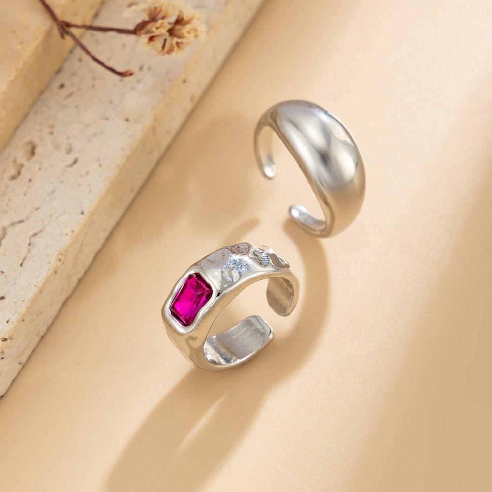 Round Foot Ring Set Metal Toe Rings Personality Women Foot Ring Women