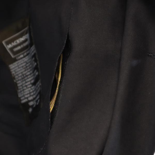 Mackintosh Made In the UK Rubberized Stainless Collar Coat 36 Black Women Used