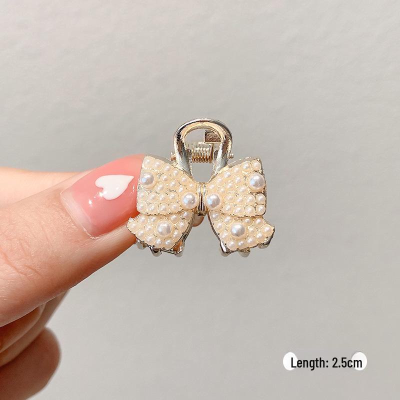 Women's Half-Tied Pearl Hairpin - 2024 New Side Clip for Back of Head