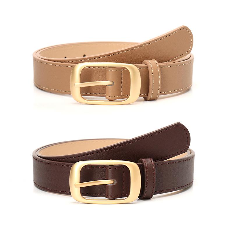 Fashionable and Versatile Women's Belt, Simple Style with A High-end Feel, Needle-buckle Belt, Women's Decorative Jeans Belt