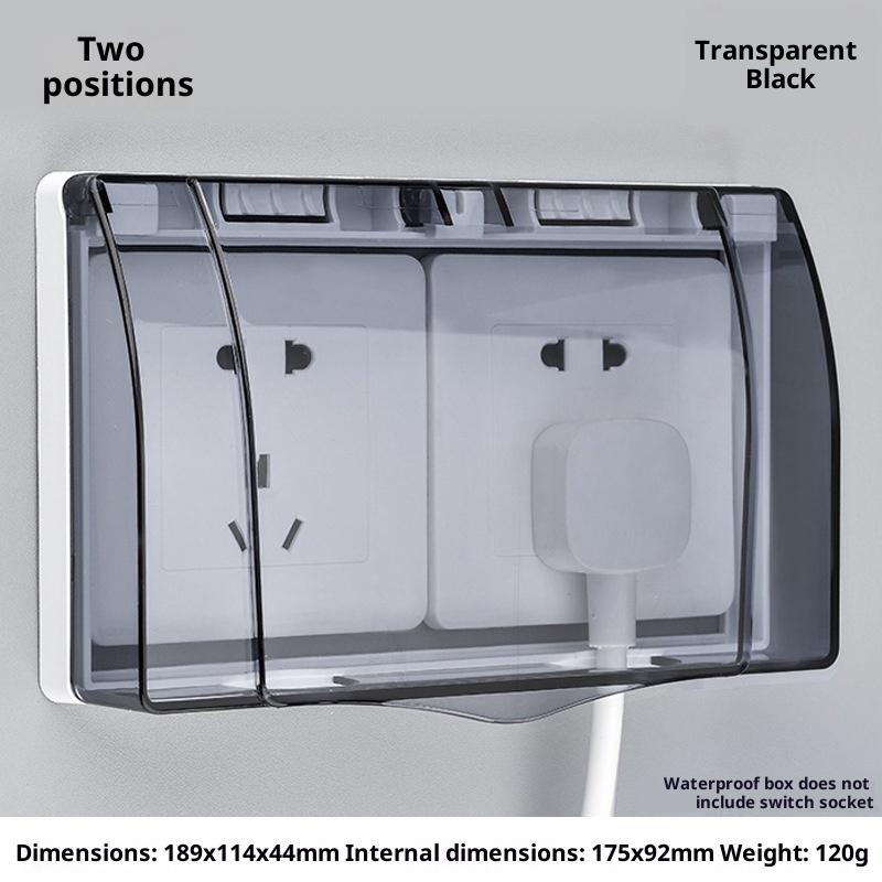 

1/2/3 шт. Защитная крышка для выключателя типа 86, самоклеящаяся настенная розетка, водонепроницаемая для ванной комнаты, электрическая вилка, настенная розетка для выключателя, защита от брызг-П A22 1PCS