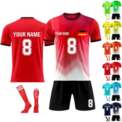 Kişiselleştirilmiş Gömlek Seti Erkek Kız İsim Numarası ile Özel Futbol Formaları Erkek Eğitim Takım Elbise