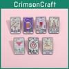 Vintage Style Bohemian Tarot Card Brooch For Unique Fashion Accessories Unisex