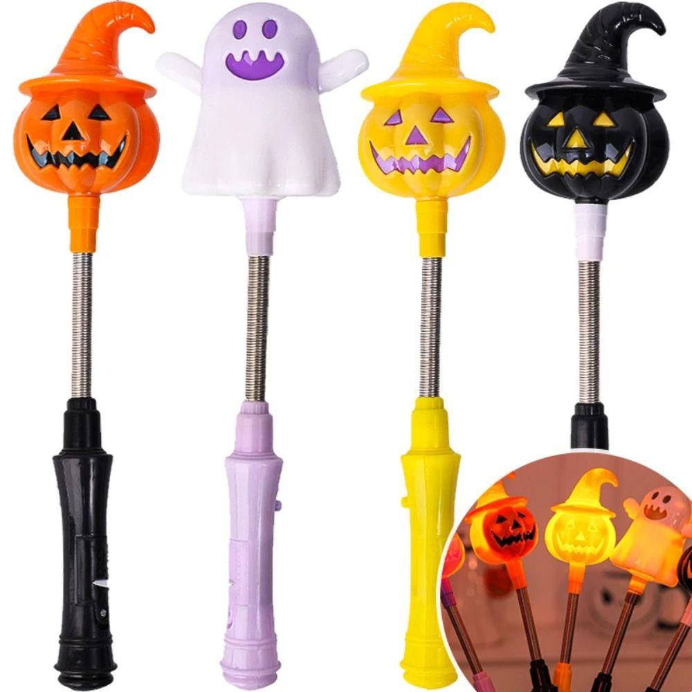 Světélkující jarní třpytivá tyčinka LED dýně duch ruční lucerna Halloween dýňová lucerna dospělí děti