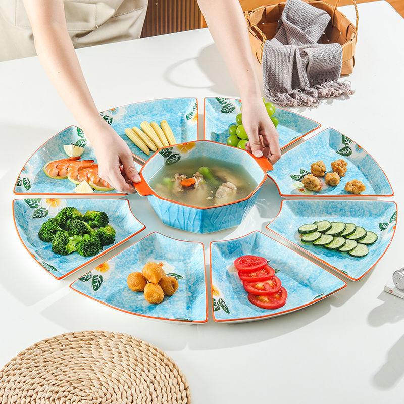 

Творческая комбинация Новогодний ужин Воссоединение Тарелка Керамическая посуда