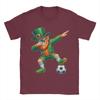 Funny Leprechaun Palying Soccer Player St Patricks Day T Shirt Summer Cotton TShirts For Unisexs Hippie Tshirt ShortSleeve Tops