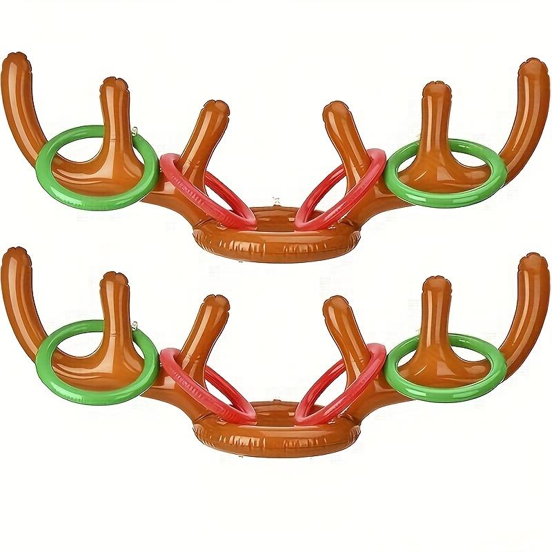 

high qualityInflatable Antler Ring Toss Game Compatible for Adults & - Party Tossing Game with Antler Hoops, Blow-Up for Christmas, Easter, New Year 2 Sets Of 10 Packs