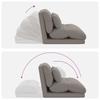 Adjustable Floor Chair Taupe Fabric