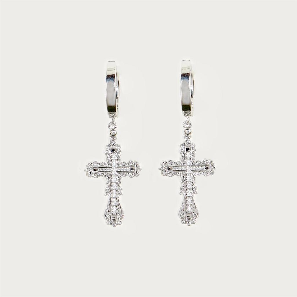 Cross Necklace Set For Women With Pearl Chain And Gemstone Pendant For Style Jewelry