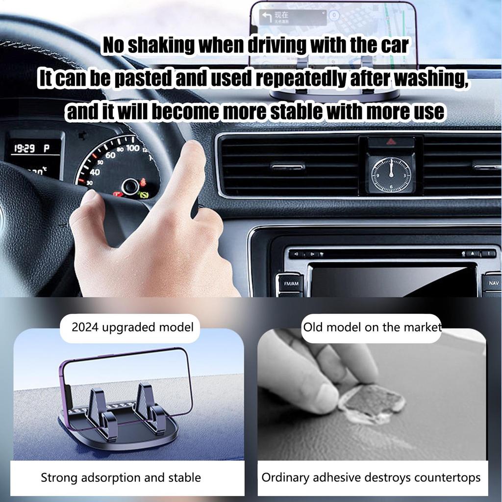 Parking Number Plate Non Slip Dashboard Stand Phone Car Mount For Family Friends Men Women Travel Driving Automotive Vehicle