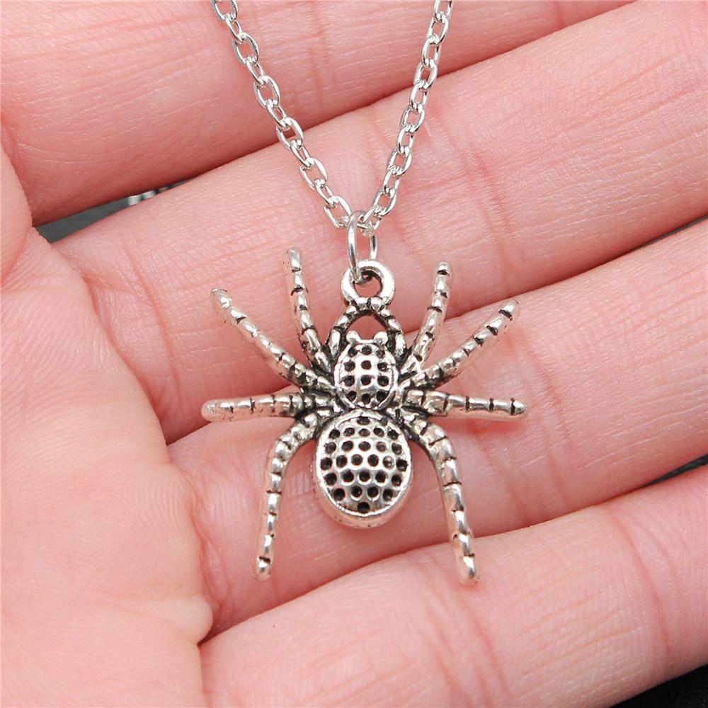 Dragon Snake Spider Gothic Pendant Antique Bronze Metal Daughter Choker Necklace Hot Sale