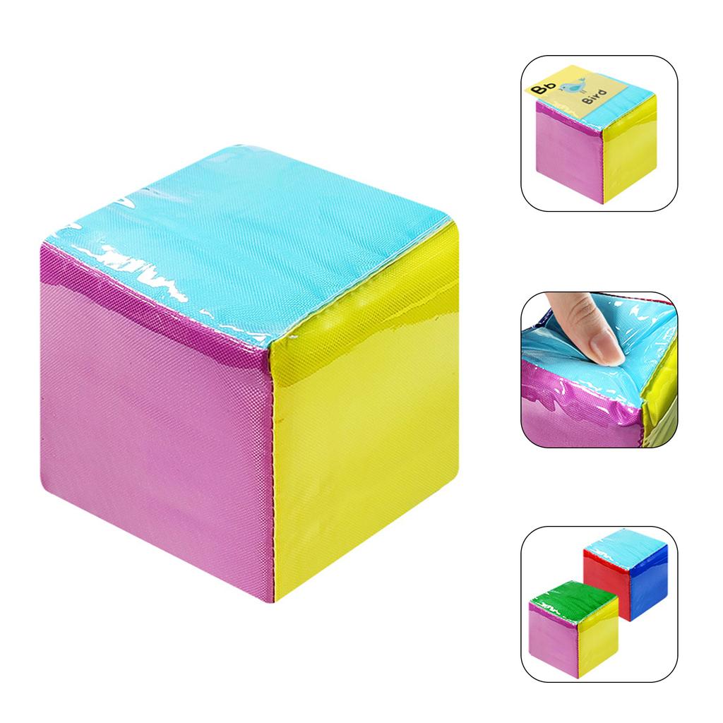 Dices with Clear Pocket Large Teacher Dices Learning Cubes Pocket Dices DIY Education Playing Game Dices for Classroom