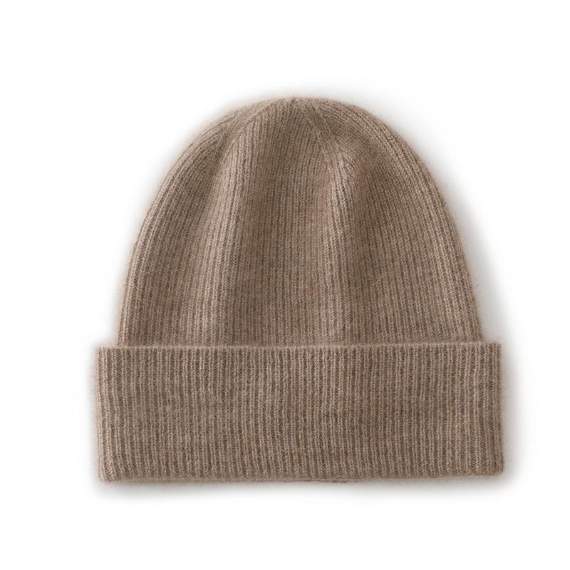 Soft and Glutinous Cashmere Hat New Autumn and Winter Women's Fashionable and Casual Ear Protecting Pile Hat  Fashionable Knitted Hat