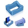 Silicone Cup Holder Tray with Built-in Slot for Crafts Small Flexible Stand for Vinyl Decals Mug Decorating Accessory