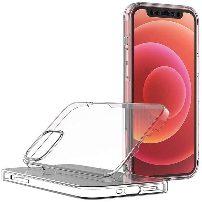 Coque pour iPhone 13 - Phonillico - 360 Intégrale - Transparent - Souple - Protection Avant Arrière