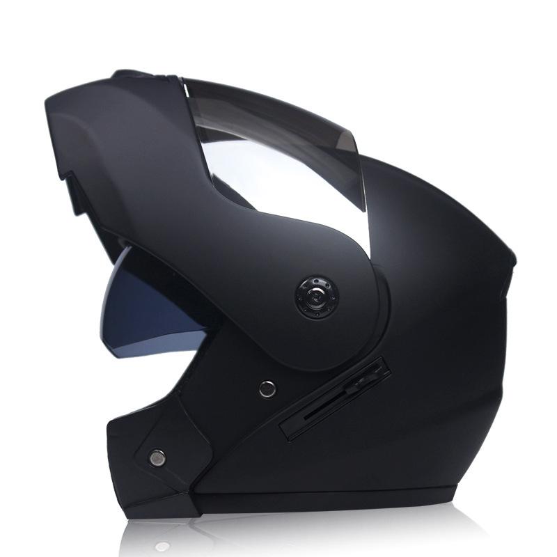 Unisex Flip Up Racing Helmet Modular Dual Lens Motorcycle Helmet