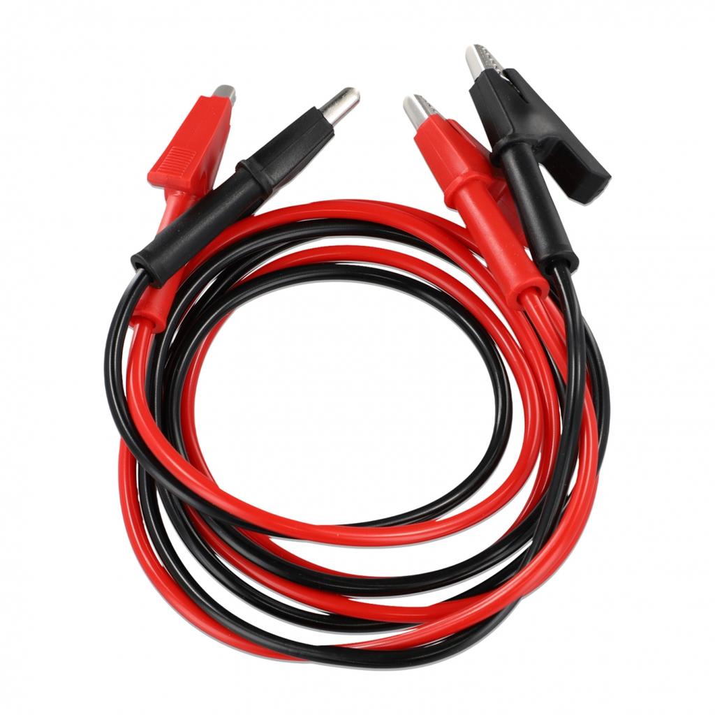 2 Pcs Two-color Clip Electrical Test Leads Non-slip High Portability