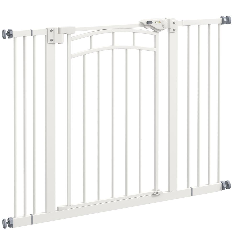 Pressure Fit Stair Gate, Dog Gate W/ Auto Closing Door for Small, Medium Dog, Easy Installation, for Width 74 To 100cm