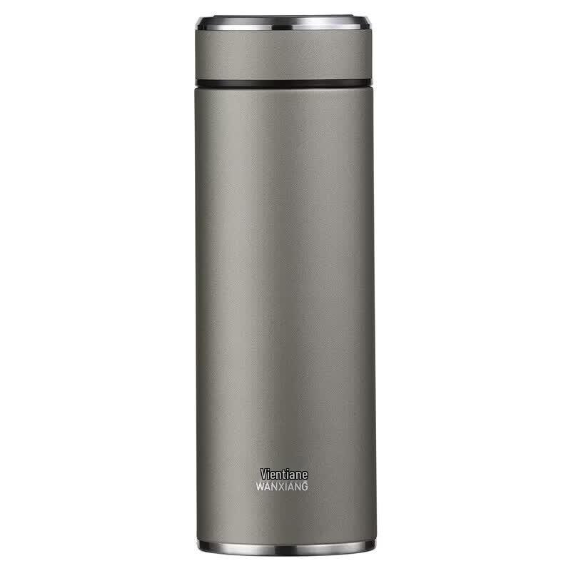 WANXIANG Portable Insulated Ceramic Tea Mug with Filter