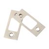 Sturdy and Trustworthy Stainless Steel Strike Plate Door Backplate 2pcs Deadbolt Strike Plates for Reinforced Protection