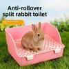Splash-Proof Rabbit Litter Tray Anti-spill Rabbit Training Toilet Pet Toilet Box  Animal Bathroom