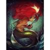 5D DIY Diamond Painting Cartoon Mermaid Diamond Embroidery Cross Stitch Kit Full Rhinestone Mosaic Home Decor