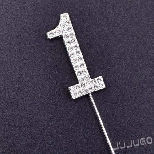 JUJUGO Number 0-9 Birthday Cake Topper, Cake Insert Card, Water Drill, Birthday Decoration, Cake Ornament, Commemorative Photo, Handmade Cake, Cake Sp