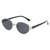 Retro Oval Sunglasses Women Trendy Metal Sun Glasses Men Outdoor Fashion Decorative Sunshade Eyewear Uv400 Luxury Brand Design