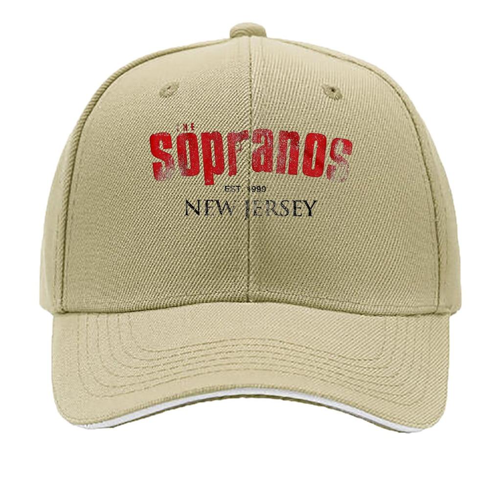 The Sopranos Grungy Red Texture New Jersey Typography Graphic Sandwich Baseball Cap For WoUnisexs Unisex FeUnisex Beach Dad Hat