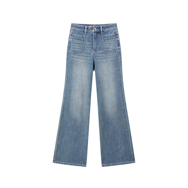 Peacebird AAHAG1460 Women's Flare Jeans